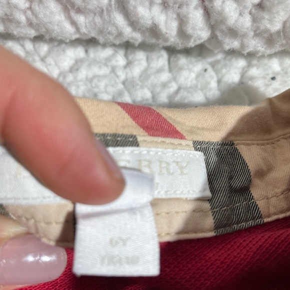 Burberry Red Polo Shirt for Kids - Picture 3 of 6